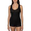Egi Canotta Donna EGI Spalla Larga Modal Cashmere Costina Bordino Liscio Morbida Calda Made in Italy art. 5120 Nero