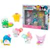 Hello Kitty And Friends Giochi Preziosi - Set Da 6 Personaggi Hello Kitty E I Suoi Amici, Alti 5 Cm, Numerati, Con Parti Trasparenti E Accessori Intercambiabili, Per Bambini Dai 3 Anni