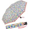 United Colors of Benetton Benetton - Ombrello tascabile a pois automatici, Blooming Dots Peach, 95 cm