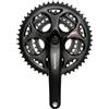 Shimano, Guarnitura Bici A073C, Nero (Schwarz - Schwarz), 50/39/30 Denti