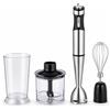 BAKAJI Frullatore a Immersione Mixer con Accessori Nero e Acciaio Creme Vellutate Salse