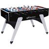 Garlando G-2000 Evolution Nero Silver - Calcio Balilla Biliardino con Aste Uscenti Ø16 mm