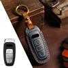 PremiumTech Cover Chiave Auto Pelle Portachiavi per Audi A3 A4 A6 A7 A8 Q7 Q8 E-tron