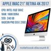 APPLE iMac 4k 21" 2017 A1418 21,5" i5 16 RAM 240 Ventura