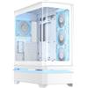 ASUS Prime AP304 TG ARGB White Case Midi Tower Vetro Temperato No-Power ATX/mATX/Mini-ITX