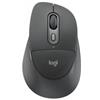 Logitech Signature Comfort Plus M850 L for Business Mouse Ergonomico Ottico 4000DPI 6 Tasti Wireless/Bluetooth Grafite