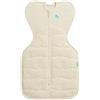 Love To Dream™ Swaddle UP™, Small 3.5-6 kg - Oatmeal, Snug Fit, Supports Healthy Sleep Routine, 3.5 Tog For Cold Temps (14-16°C, Machine Washable Quilted Stretch Cotton, 2 Zips for Easy Nappy Change