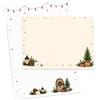 zartbesaitet.com Schöne Produkte aus Pap Carta da lettere natalizia DIN A5 con buste, 20 fogli e 10 buste, carta naturale FSC®
