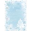 Logbuch-Verlag OFFERTA: 50 fogli Natale Carta Da Lettere Blu Turchese Bianco DIN A4, Extra Forte 100 G aziendali e Private di Natale Lettere kopierpapier Weihnachtlich carta di Natale