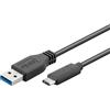 Cavo USB Goobay 3.1 C -> A St/St 0.50m nero