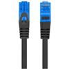 Lanberg Cavo di rete Lanberg Patchcord A-Lan S/FTP Cat.6a Lszh 1m Nero [PCF6A-10CC-0100-BK]