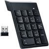 Gembird Tastierino numerico Gembird per notebook/PC bluetooth 18 tasti Nero [KPD-W-02]