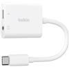 Belkin Adattatore Belkin RockStar con caricatore 3.5mm/Usb-c 60W Bianco [NPA004BTWH]