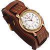 Dcasmo group Orologio Militare Meccanico e Antimagnetico con Felpa Militare Marrone New Old Stock 1980 - Orologeria Antica Tradizionale - Fibbia in Acciaio Inossidabile