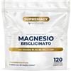 SYMBEAUTY Magnesio Bisglicinato 1500mg Premium Complex | 120 Compresse 2 Mesi | 56 benefici Magnesio Completo Vitamina B12, B1, B2, B6, C + Q10