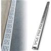 ZASEZOD Canaletta Scolo Acqua Piovana in Acciaio Inossidabile 304 con Griglia | Canaletta scolo acqua piovana con griglia rimovibile in acciaio inox per terrazzo, cortile e giardino(A -1mX100mmX30mm)