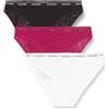 Calvin Klein Slip Bikini Modellanti Donna Confezione da 3 con Pizzo