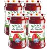 Menz&Gasser, Composta di Fragole 100Dafrutta | 100% Frutta IQF di Alta Qualità, Lavorata con Passione in Trentino-Südtirol, Senza Glutine, Vegan, 4 Vasi x 240 g