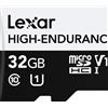 Lexar High-Endurance 32 GB MicroSDHC UHS-I Classe 10