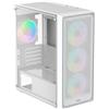 Ocypus Gamma C50 ARGB, case per PC, formato mini-torre, colore bianco, compatibile con schede madri ITX e Micro ATX, materiali: ABS (acrilonitrile butadiene stirene), SPCC, vetro temperato, ideale per gaming