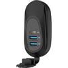 Dripio Caricabatterie USB con 3 porte, tecnologia QC3.0 e PD3.0, compatibile con 12V/24V, impermeabile