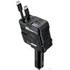 Dripio Caricabatterie 4-in-1, con cavi estraibili, USB-C e USB-A, 12V/24V, 15W, colore nero