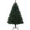 HOMCOM Albero di Natale 180 cm Artificiale con 820 Rami Ignifughi, Base in Acciaio, Verde | Aosom Italy