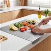 Generic Tagliere in acciaio inox con labbro, tagliere extra large per carne, verdure, cottura e pasticceria, protezione per piano di lavoro della cucina, 40 x 60 cm