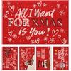 Olivo Tappeti OLIVO.shop Zerbino Natale ingresso, zerbini natalizi in cocco naturale, tappeto ingresso natalizio, Tappeti Natale 40x60 cm CHRISTMAS ZERBINO (XMAS IS YOU)