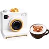 Generico 3D Latte Art Camera, 12-Stencil per Latte Art, One-Click | Macchina Fotografica Stampa Istantanea Manuale per Latte Art, Stampante Alimentare per Decorazioni Torte & Caffè