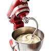 QWORK® Gancio Impastatore a Spirale in 304 Acciaio Inossidabile, Compatibile con 4,5-5 QT, per Pane, Pizza e Pasta