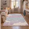 Pergamon Tappeto Bambini Maui Kids Cielo Nuvole Pastello Stelle Cameretta