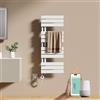 EMKE Scaldasalviette Elettrico con WIFI Termostato 104x40 cm,Bianco | Resistenza Riscaldante con Timer, Termoarredo Bagno, 400W,Scaldasalviette Elettrico Bagno