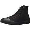 Converse Chuck Taylor All Star Classic, Scarpa a collo alto, Unisex - Bambini, Nero (Black/Monochrome), 35 EU