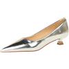 Generico Décolleté Vernice Donna Tacco Basso 3.5cm Punta Chiusa | Silhouette A Punta, Comodità Per Lunga Statica, Stile Business Formale, Perfette Per Invitate A Nozze