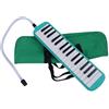Kivivaka Melodica Tastiera per Educazione Musicale Strumento Portatile a 32 Tasti con Tubo Morbido e Borsa per il Trasporto (Verde)