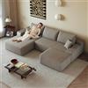 Comfyu Boneless - Divano angolare Cloud, 270 cm, con chaise longue, grigio | Boneless Design, chaise longue, larghezza 270 cm, grigio, divano modulare