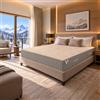 Baldiflex Luxury Hotel Materasso Ignifugo 800 Molle Insacchettate e Memory Foam 7 cm, H 29 cm, 70 x 190 cm, Made in Italy, per Hotel