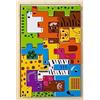 Fowybe Puzzle di blocchi di legno - Puzzle di blocchi di animali Puzzle di Tangram di animali,Modello di persone Pezzi colorati per bambini di età superiore a 3 anni Impara forme Veicoli Puzzle di Fowybe