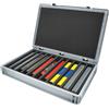 Feldherr Set Eurobox 60x40 cm per modellismo Ferroviario Scala H0, 11 Scomparti, Inserto in Schiuma per stoccaggio Verticale e Trasporto di Locomotive e vagoni