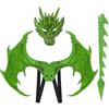 Hravox Costume Da Drago 3D, alis Di Drago, Coda Di-Drago, Set Di Costume Da Dragos | alis Da Drago 3D E Coda Di Drago Con Maschera, Costume Da Dinosauro Per Bambini Per Carnevale E Giochi Di Ruolo