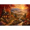 Yunlus Impossible - Puzzle per adulti, 1000 pezzi, 71 x 50 cm | Difficile Difficile Challenging Puzzle 1000pc Puzzle Autumn Valley Stream Mountain Cottage Tramonto Jigsaw Puzzle 1000 pezzi