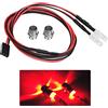 Pilipane Rc Camion Luce Rc Auto Fari Fanali Posteriori per Camion Rc Auto Serbatoio (luce rossa), Pilipane 2PCS 5mm Fari RC Accessorio Led Luce per RC 1/10 Modello Drift Auto,