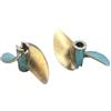 RCXCLXLH Elica 2 Pale In Ottone Per Barca RC - Foro 4mm/4.76mm Passo 1.9 - Per Barche Da Corsa Tipo O CW/CCW - Coppia(4mm-38mm)