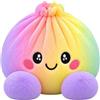 Generico Peluche Gigante Dumpling, Simpatico Cuscino Imbottito Baozi, Decor Casa | 𝐒𝐪𝐮𝐢𝐬𝐡𝐲 Dumpling Giocattolo Antistress, Cuscino Peluche Morbido e Elastico, Giocattolo Fidget per Adulti Allevia Ansia