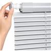 generic Tenda Veneziana in Alluminio su Misura,Tende a Rullo per Interni Senza Fori | Lamelle da 25 mm Persiana Orizzontale, Luce e Privacy Regolabili per Bagno Cucina Camera Soggiorno Ufficio(Silver)