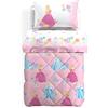 Caleffi 1002317 Cotone Disney Princess Romantic Trapunta per Singolo Letto, Taglia Unica (16700)
