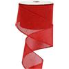GreatRise 4 cm x 5 m, nastro di iuta vintage, nastro di lino, nastro decorativo in tessuto per Natale, matrimonio, compleanni, regali per casa, feste, colore rosso