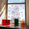WandSticker4U®- Adesivi finestre fiori SOFFIONI (49x56 cm) I Prisma adesivi per vetri finestre decorativi fiori dente di leone suncatcher arcobaleno I Primavera decorazioni vetrofanie cameretta