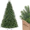 SALCAR Albero di Natale Artificiale 210 cm, Abete di Natale Folto con Guanti e 100% PE Punte per Rami, Supporto in Metallo, Montaggio Rapido, Ignifugo